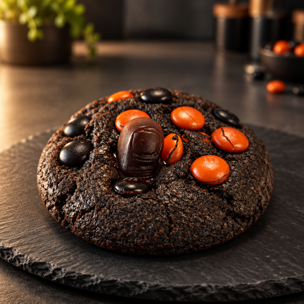 Boo Brownie with M&M